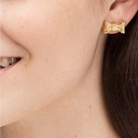 kate spade gold bow earrings All Wrapped Up🎀♠️ - Picture 5 of 6